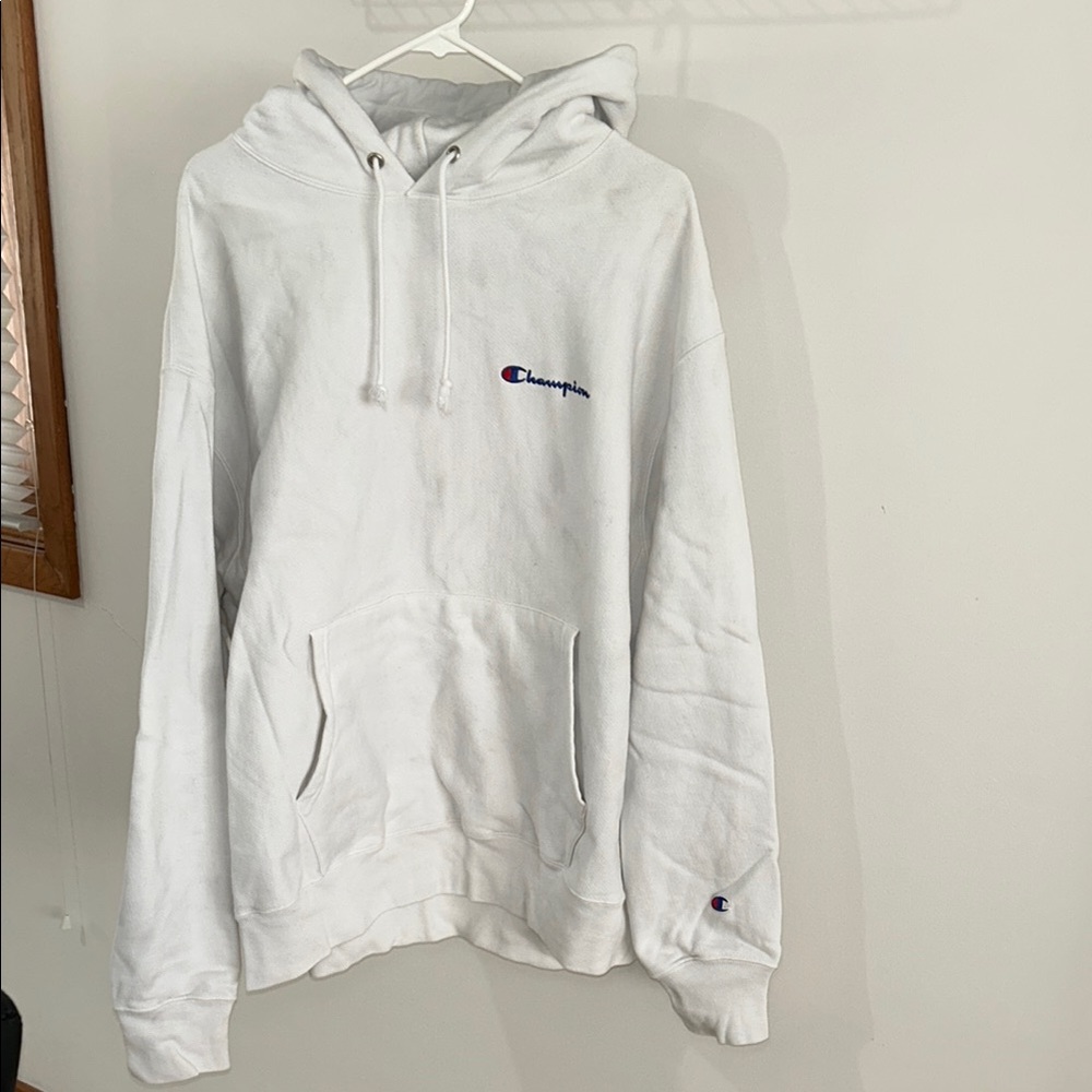 Champion Reverse Weave White Hoodie (XXL) - Picture 1 of 5
